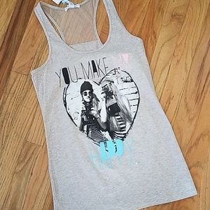 "YOU MAKE ME HAPPY" tank